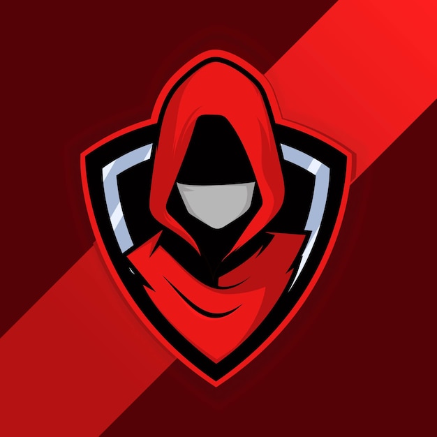 Impresionante Mask Man Mascot Logo Premium