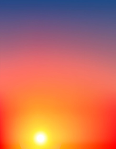 Una impresionante puesta de sol con un cielo inclinado