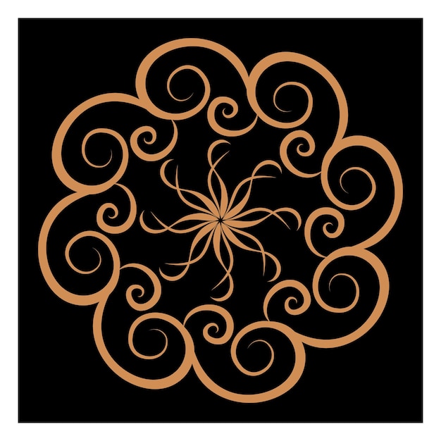 Impresionantes mandalas vectoriales en diferentes temas de estilo oriental para diseños de logotipos de lujo