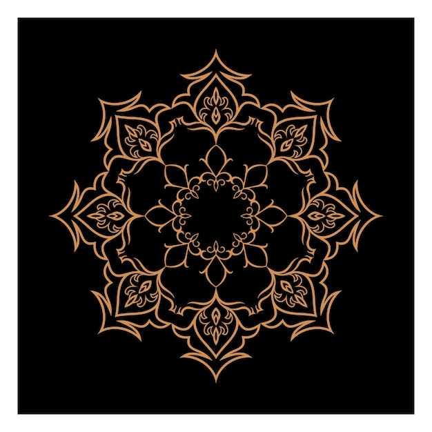 Impresionantes mandalas vectoriales en diferentes temas de estilo oriental para diseños de logotipos de lujo