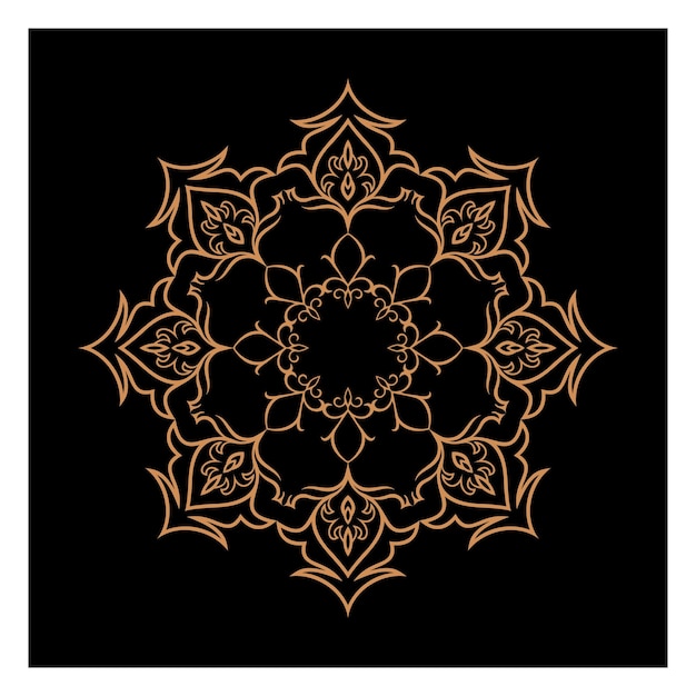 Impresionantes mandalas vectoriales en diferentes temas de estilo oriental para diseños de logotipos de lujo