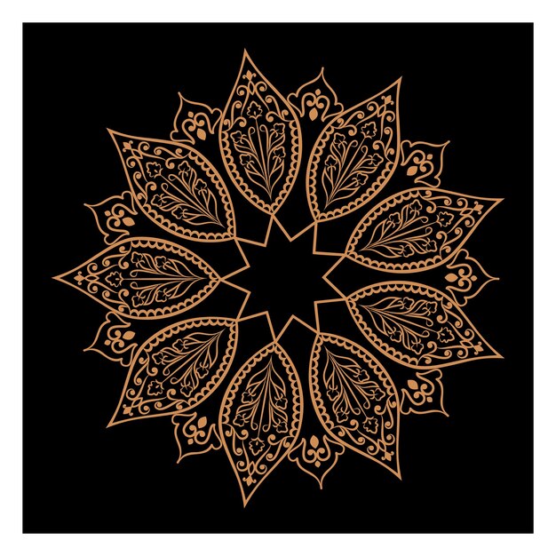 Impresionantes mandalas vectoriales en diferentes temas de estilo oriental para diseños de logotipos de lujo