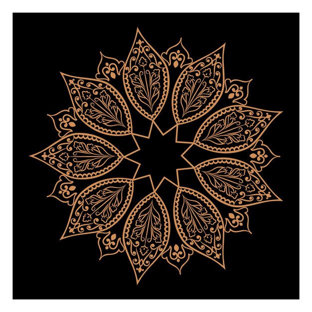 Impresionantes mandalas vectoriales en diferentes temas de estilo oriental para diseños de logotipos de lujo