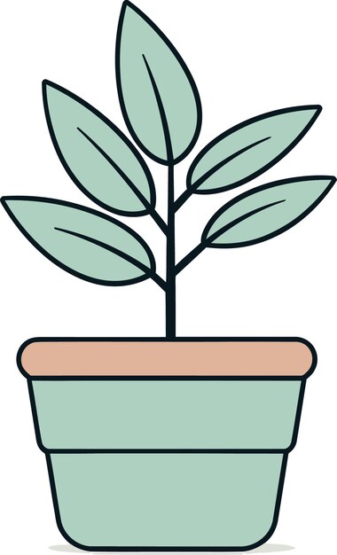 Impresiones florales vectores de plantas artísticas en movimiento oasis botánico artístico vector de plantas serenas illu