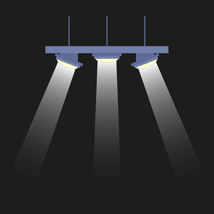 Vector impresiónuna lámpara con luz blanca transparente en un fondo separadouna lámpara para la iluminación interior