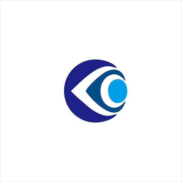 Imprima el diseño del logotipo del ojo para la identidad de su empresa.