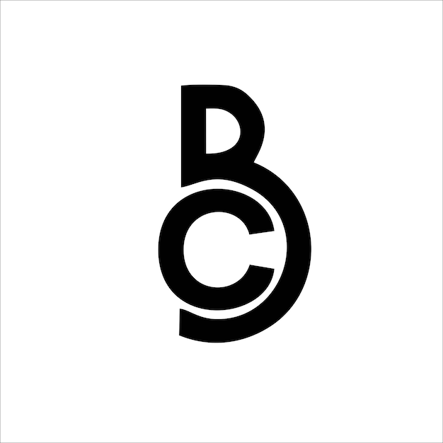 Imprime un diseño de logo de BC para el nombre de tu marca y tu empresa