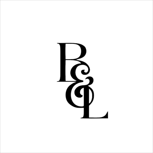 Imprimir el diseño del logotipo de LB para su marca e identidad de la empresa