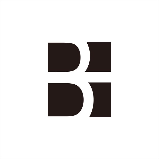 Imprimir el diseño del logotipo de la letra BB para su marca e identidad de la empresa