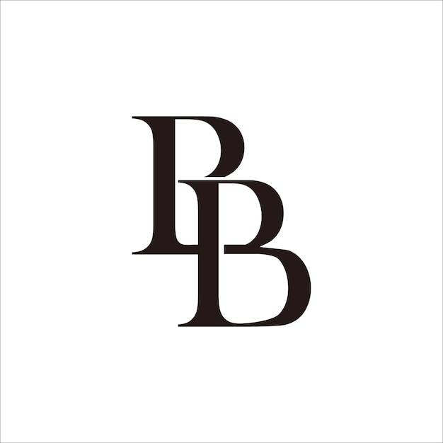 Imprimir el diseño del logotipo de la letra BB para su marca e identidad de la empresa