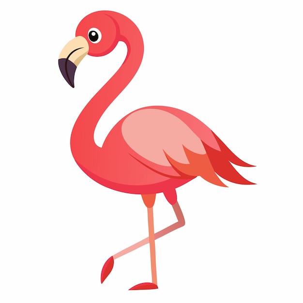 Imprimir guapo Flamingo Clipart Vector Art con diseño elegante y detalles finos para el proyecto creativo