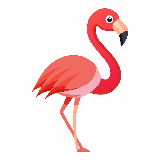 Imprimir guapo Flamingo Clipart Vector Art con diseño elegante y detalles finos para el proyecto creativo