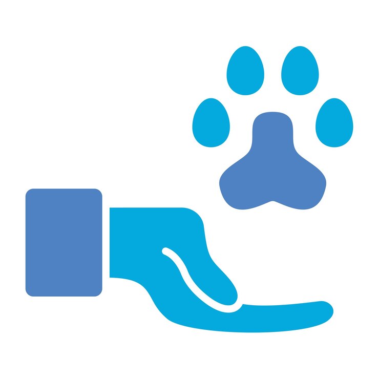 Vector imprimir el icono de la pata