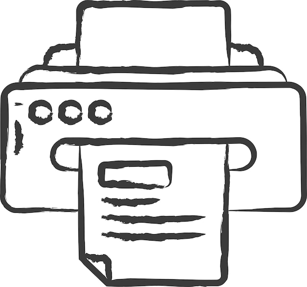 Imprimir una ilustración vectorial dibujada a mano
