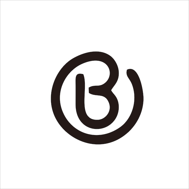 Imprimir un logotipo B para su marca y nombre de empresa