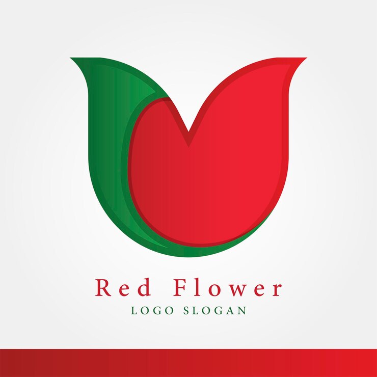 Imprimir el logotipo de la flor roja