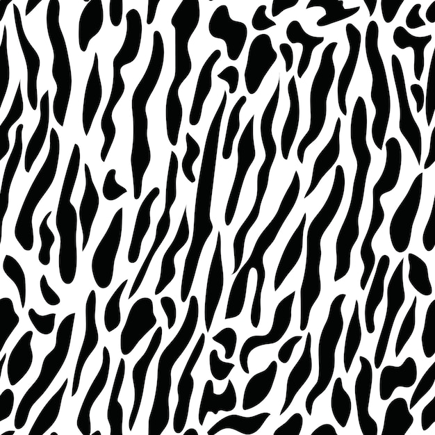 Imprimir patrón de gato sin costuras piel de animal patrón abstracto en fondo blanco piel de gato dibujada a mano