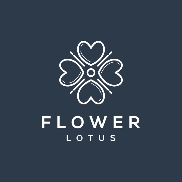 Imprimir Vector belleza elegante planta de flor de loto para mujer spa o diseño de logotipo de cuidado cosmético natural