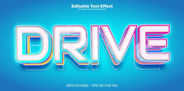 Impulse el efecto de texto editable en el estilo de tendencia moderna