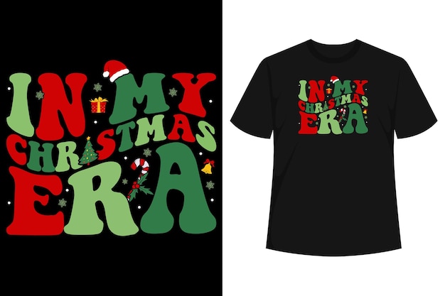 In My Christmas Era Cute Groovy Christmas Holiday Xmas TShirt