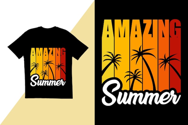 Increíble diseño de camisetas de verano Diseño de camisas de verano