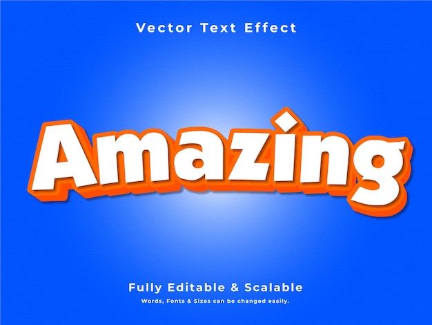 Increíble efecto de texto vectorial en 3D totalmente editable