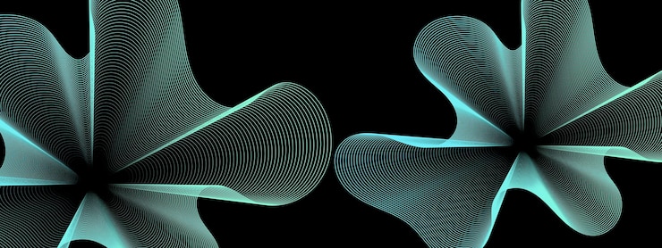 Vector increíble fondo abstracto colorido con formas onduladas flotantes