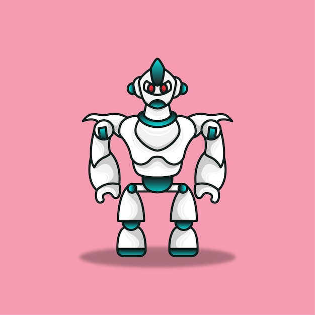 Increíble mascota humanoide Robot Mecha Ilustración