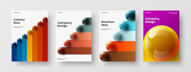 Increíble paquete de diseño de vector de diseño de portada corporativa