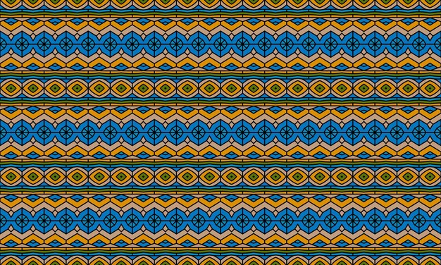 Increíble patrón de batik étnico moderno dinámico dinámico lleno de colores