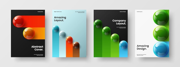 Increíble portada de libro A4 composición de diseño de diseño vectorial