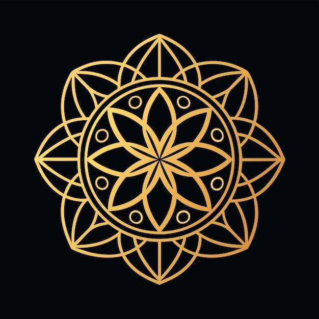 increíble silueta de mandala
