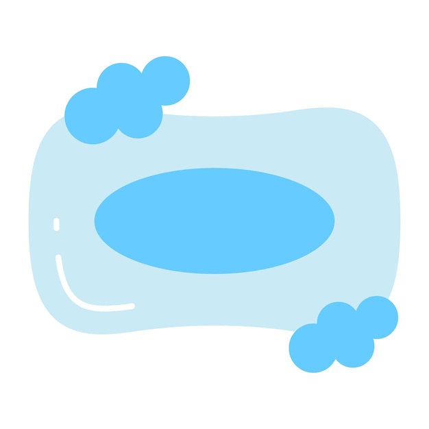 Un increíble vector de barras de jabón en equipos de higiene de estilo editable