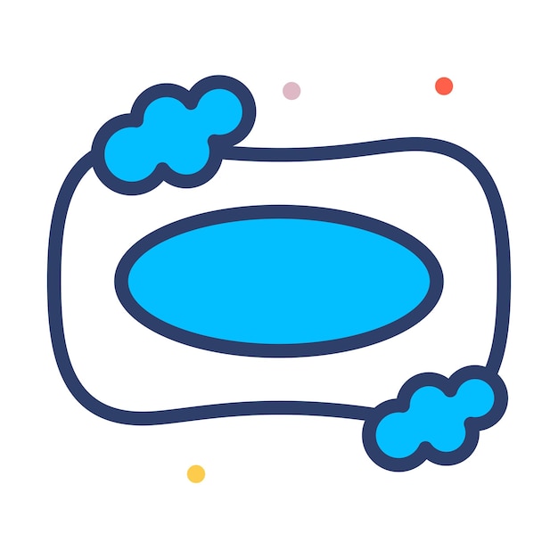 Un increíble vector de barras de jabón en equipos de higiene de estilo editable
