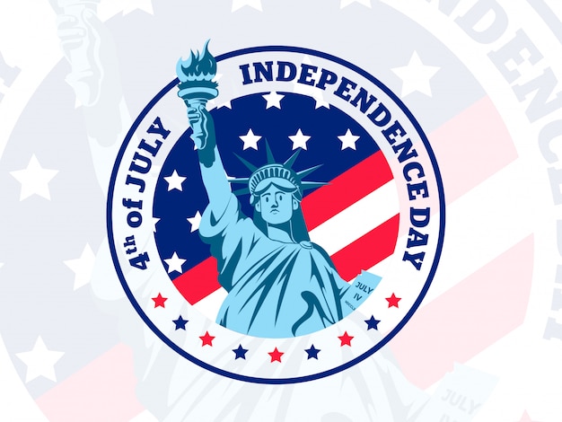 Vector independence day liberty