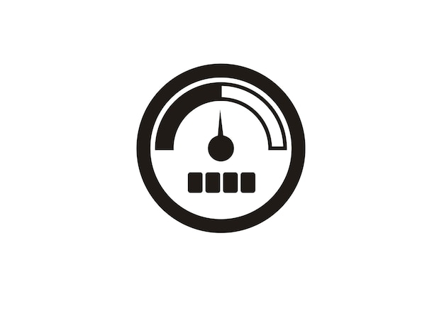Indicador Ilustración simple en blanco y negro
