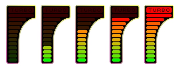 Indicador de velocidad del juego Escala de velocidad