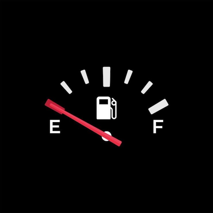 Vector indicadores de combustible medidor de gas indicador vector tanque lleno icono car dial gasolina tablero de gasolina
