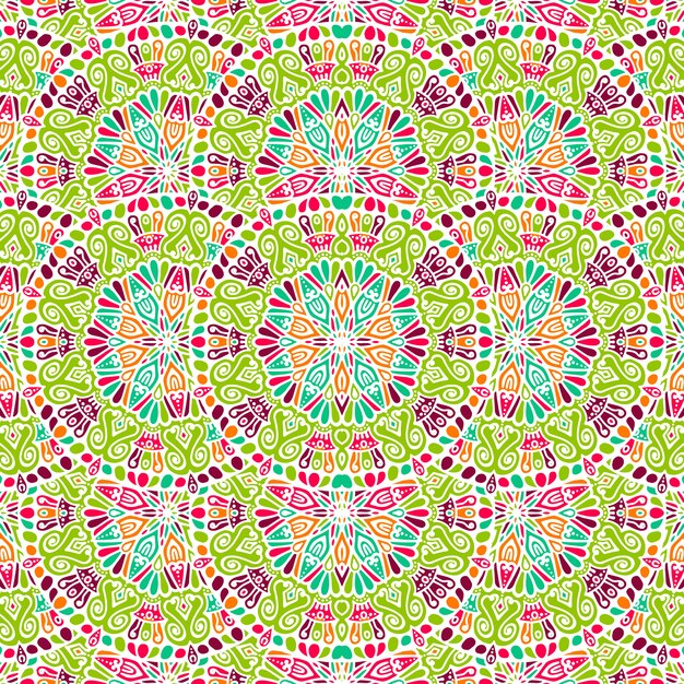 Indio floral patrón de paisley medallón