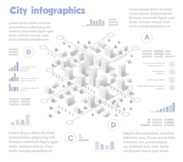 Industria isométrica del mapa de la ciudad.