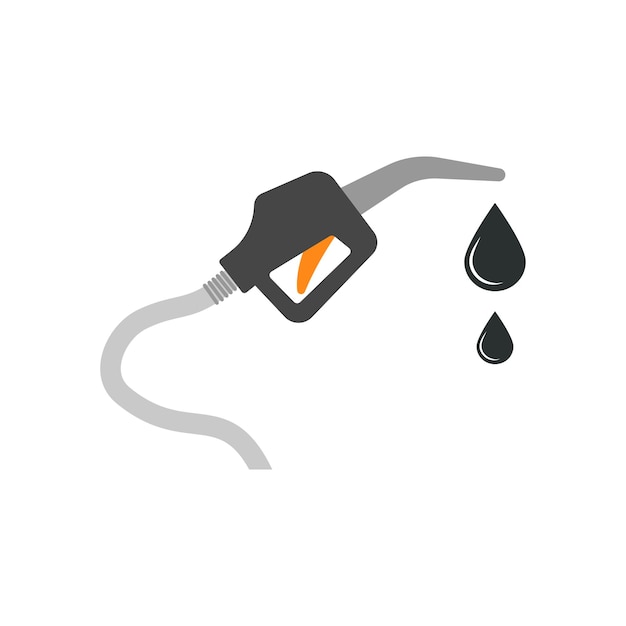 Industria del petróleo Vector combustible aceite gas y ilustración de energía Estación de gasolina o símbolo de energía