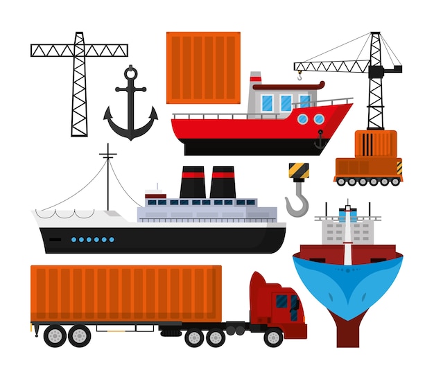Industria de transporte marítimo y logística