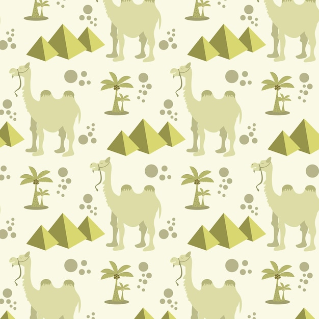 Infantil de patrones sin fisuras con lindo camello animal vector estilo plano diseño de fondo