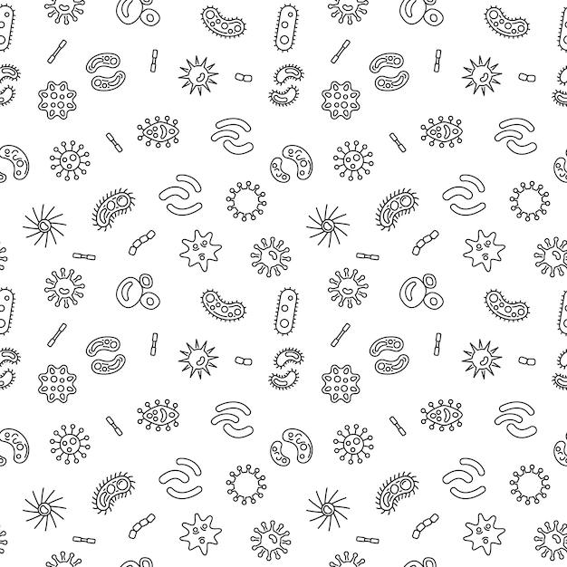 Infección bacterias y virus vector mínimo patrón sin costuras