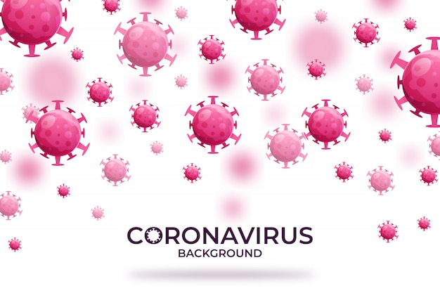Infección por virus o bacteria concepto fondo premium