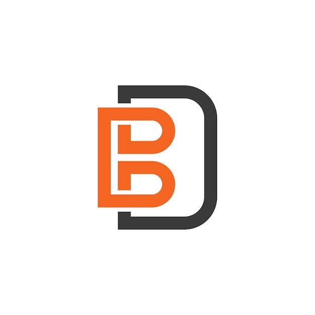 Infinito B Carta o bd carta Icono Diseño Vector Ilustración
