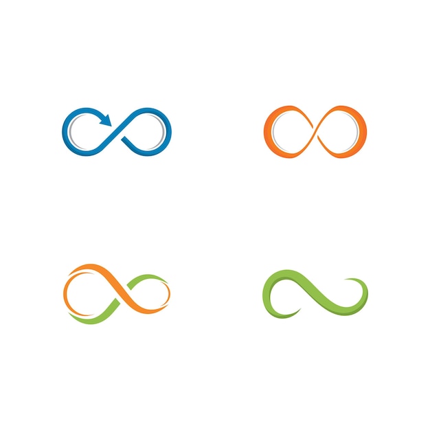 Infinito diseño logotipo infinito logotipo vectorial