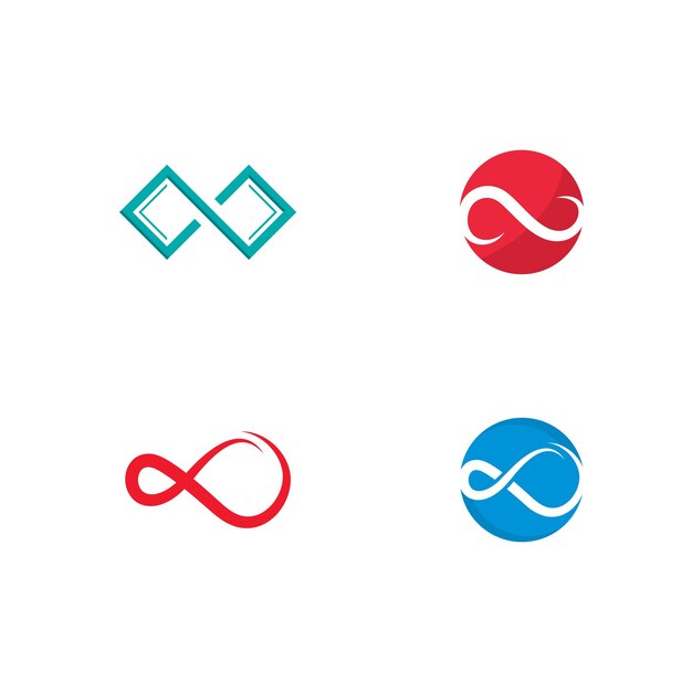 Infinito diseño logotipo infinito logotipo vectorial