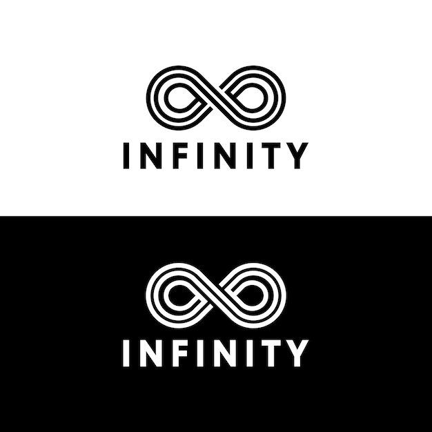 Infinito Vector Logo Plantilla Ilustración Diseño