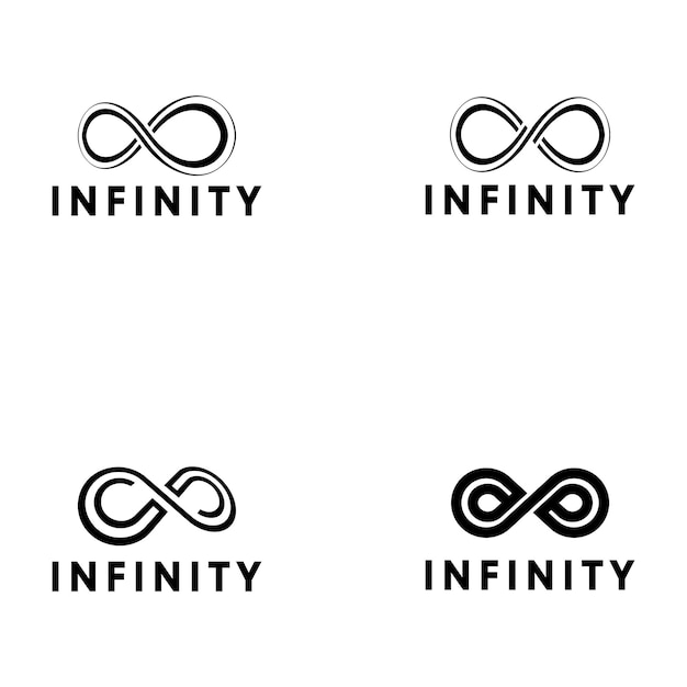 Infinito vector logo plantilla ilustración diseño